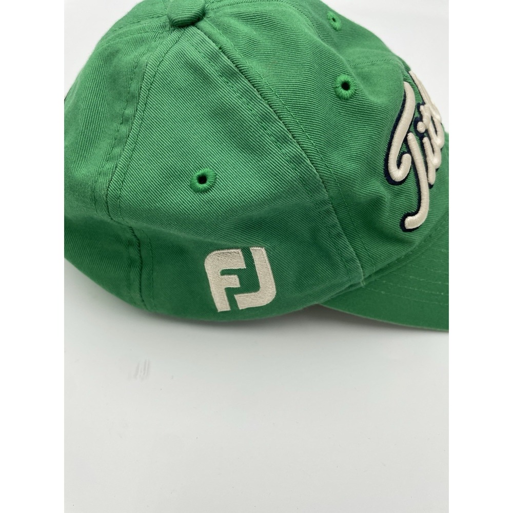 Titleist Foot Joy Green Adjustable Strap-Back Embroidered Golf Hat - Picture 2 of 7